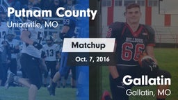Matchup: Putnam County High vs. Gallatin  2016