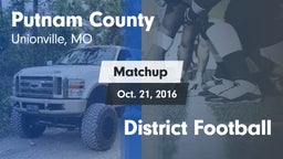 Matchup: Putnam County High vs. District Football 2016