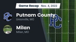 Recap: Putnam County  vs. Milan  2022