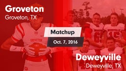 Matchup: Groveton  vs. Deweyville  2016