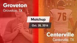Matchup: Groveton  vs. Centerville  2016