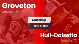 Matchup: Groveton  vs. Hull-Daisetta  2018