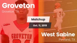 Matchup: Groveton  vs. West Sabine  2019