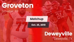 Matchup: Groveton  vs. Deweyville  2019