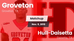 Matchup: Groveton  vs. Hull-Daisetta  2019