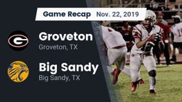 Recap: Groveton  vs. Big Sandy  2019