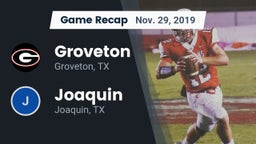 Recap: Groveton  vs. Joaquin  2019