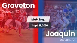 Matchup: Groveton  vs. Joaquin  2020