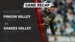 Recap: Pinson Valley  vs. Shades Valley  2016
