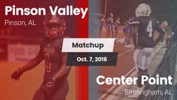 Matchup: Pinson Valley High vs. Center Point  2016