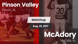 Matchup: Pinson Valley High vs. McAdory  2017