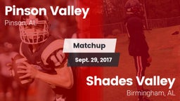 Matchup: Pinson Valley High vs. Shades Valley  2017