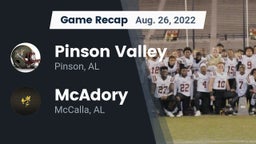 Recap: Pinson Valley  vs. McAdory  2022