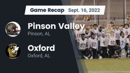 Recap: Pinson Valley  vs. Oxford  2022
