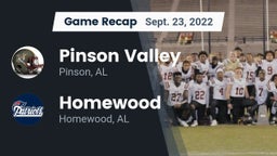 Recap: Pinson Valley  vs. Homewood  2022