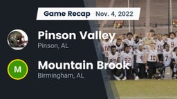 Recap: Pinson Valley  vs. Mountain Brook  2022