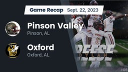 Recap: Pinson Valley  vs. Oxford  2023