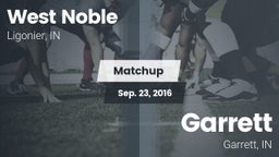 Matchup: West Noble High vs. Garrett  2016