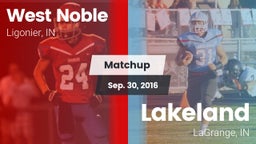 Matchup: West Noble High vs. Lakeland  2016
