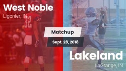 Matchup: West Noble High vs. Lakeland  2018
