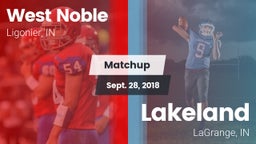 Matchup: West Noble High vs. Lakeland  2018