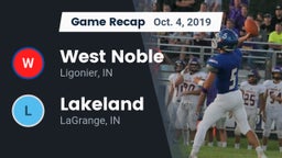 Recap: West Noble  vs. Lakeland  2019