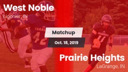 Matchup: West Noble High vs. Prairie Heights  2019