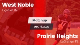 Matchup: West Noble High vs. Prairie Heights  2020