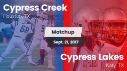 Matchup: Cypress Creek High vs. Cypress Lakes  2017