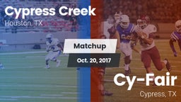 Matchup: Cypress Creek High vs. Cy-Fair  2017