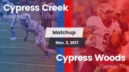 Matchup: Cypress Creek High vs. Cypress Woods  2017