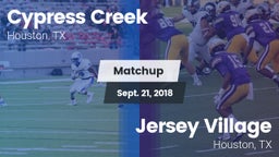 Matchup: Cypress Creek High vs. Jersey Village  2018