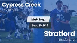 Matchup: Cypress Creek High vs. Stratford  2018