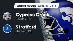 Recap: Cypress Creek  vs. Stratford  2018