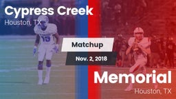Matchup: Cypress Creek High vs. Memorial  2018