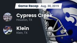 Recap: Cypress Creek  vs. Klein  2019