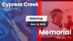 Matchup: Cypress Creek High vs. Memorial  2020