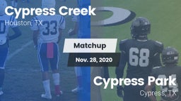 Matchup: Cypress Creek High vs. Cypress Park   2020