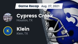 Recap: Cypress Creek  vs. Klein  2021