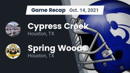 Recap: Cypress Creek  vs. Spring Woods  2021