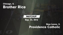 Matchup: Brother Rice High vs. Providence Catholic  2016