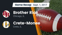 Recap: Brother Rice  vs. Crete-Monee  2017