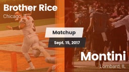 Matchup: Brother Rice High vs. Montini  2017