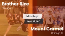 Matchup: Brother Rice High vs. Mount Carmel  2017