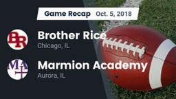 Recap: Brother Rice  vs. Marmion Academy  2018