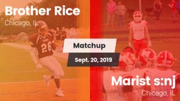 Matchup: Brother Rice High vs. Marist  s:nj 2019