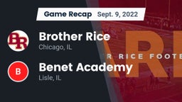Recap: Brother Rice  vs. Benet Academy  2022