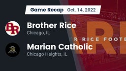 Recap: Brother Rice  vs. Marian Catholic  2022