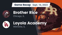 Recap: Brother Rice  vs. Loyola Academy  2023