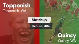Matchup: Toppenish High vs. Quincy  2016